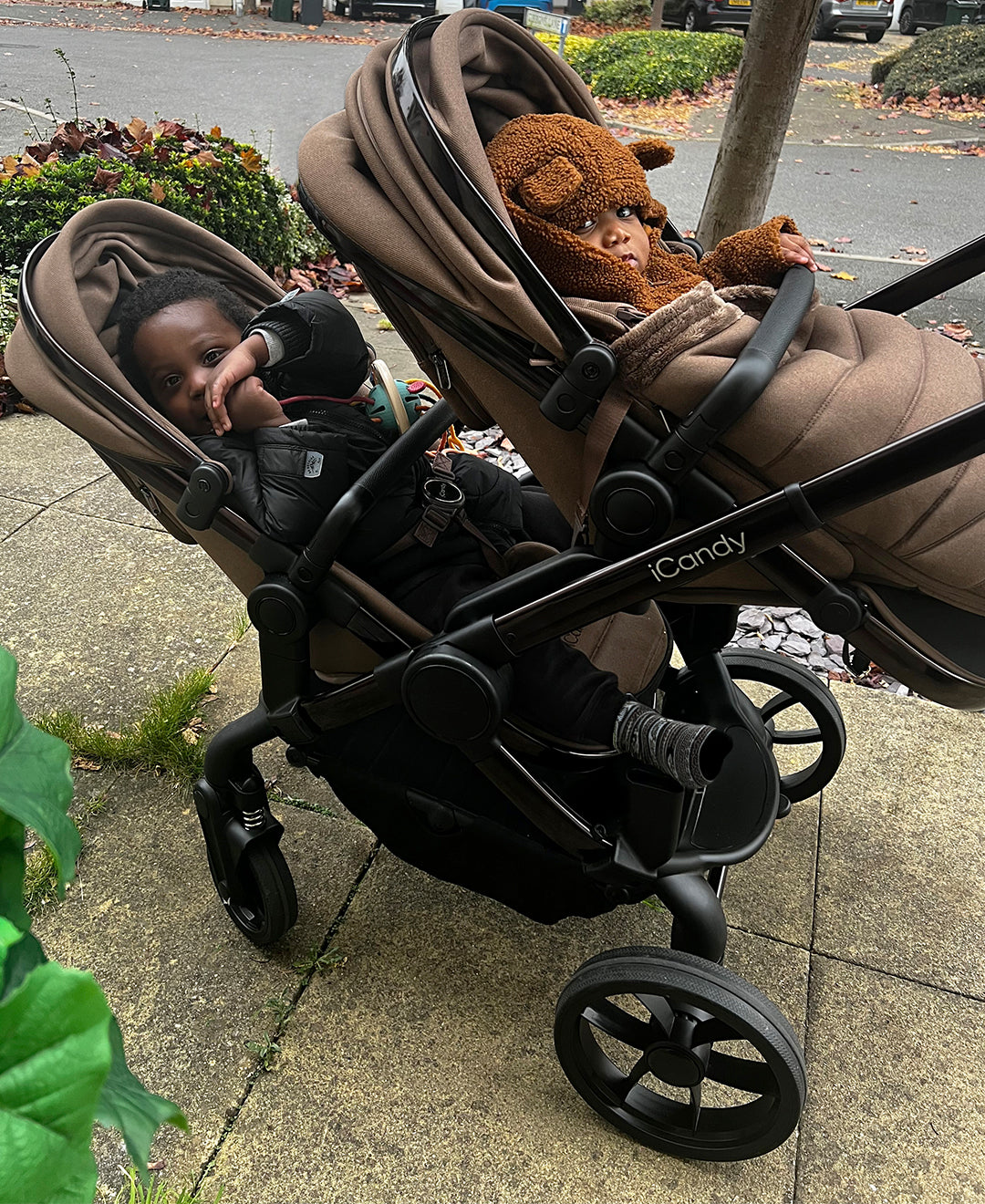 Icandy twin pram hotsell